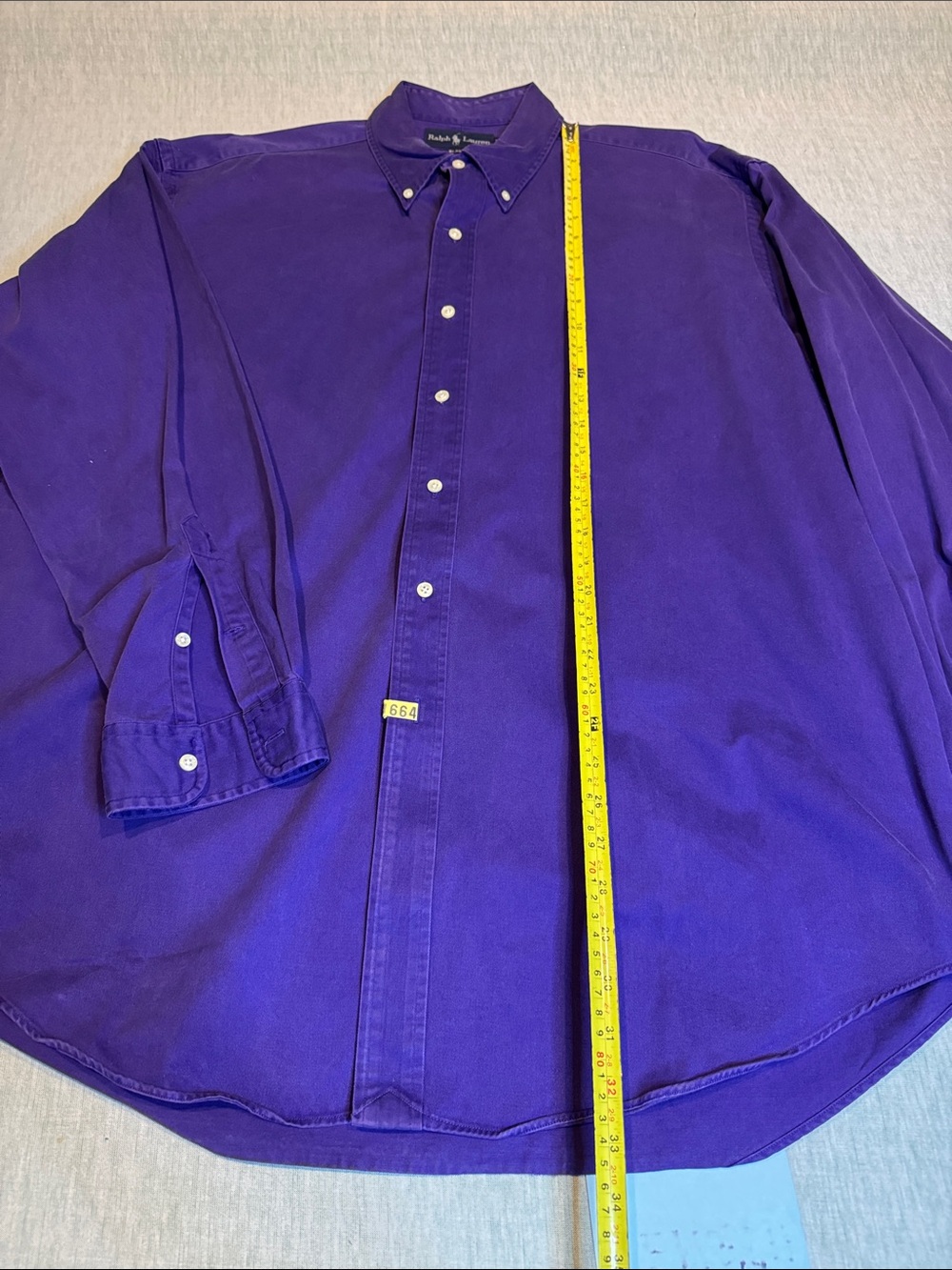 Ralph Lauren Deep Purple Button-Down Men's Shirt - Picture 4 of 13